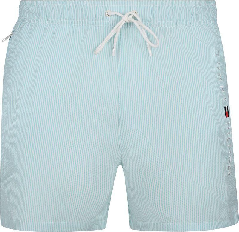 Tommy Hilfiger Zwembroek Drawstring Seersucker Aqua