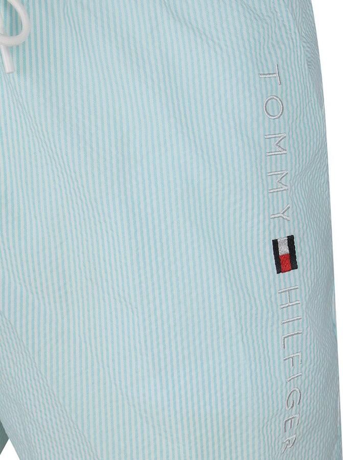 Tommy Hilfiger Zwembroek Drawstring Seersucker Aqua - Foto 5