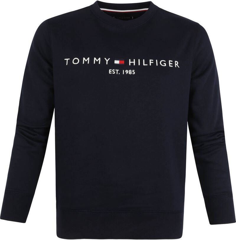 Tommy Hilfiger Trui Logo Donkerblauw