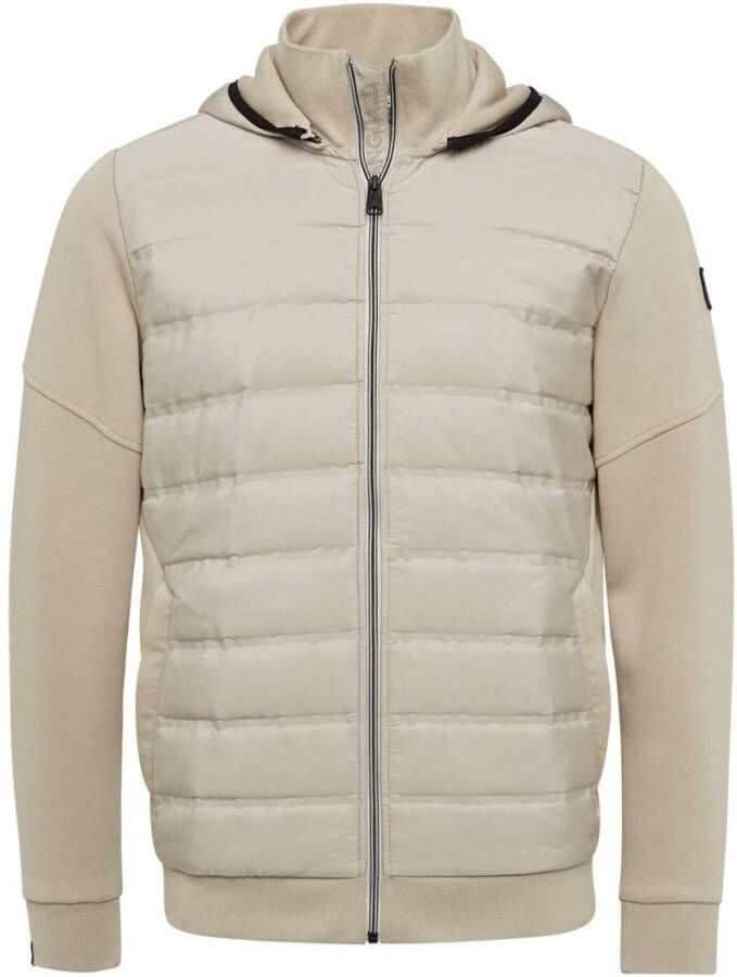 Vanguard Zip jacket interlock sweat pure cashmere Bruin Heren