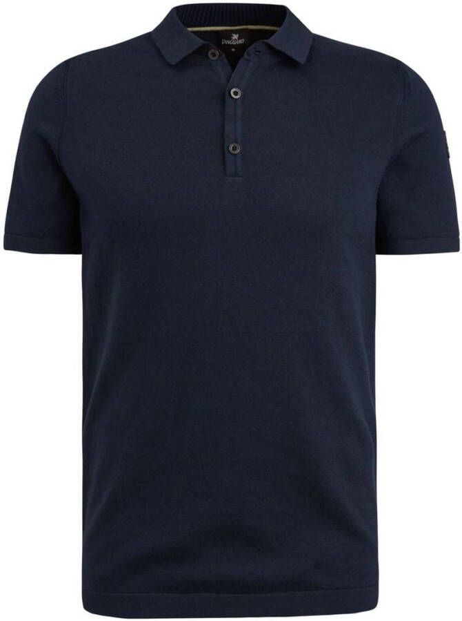 Vanguard Knitted Polo Navy