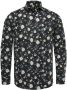 Vanguard Long sleeve shirt print on poplin black onyx Grijs Heren - Thumbnail 2