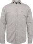 VANGUARD Heren Overhemden Long Sleeve Shirt Linen Cotton Blend 2 Tone Bruin - Thumbnail 2
