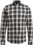 Vanguard Overhemd Lange Mouw Overhemd Ruit Donkerblauw - Thumbnail 1