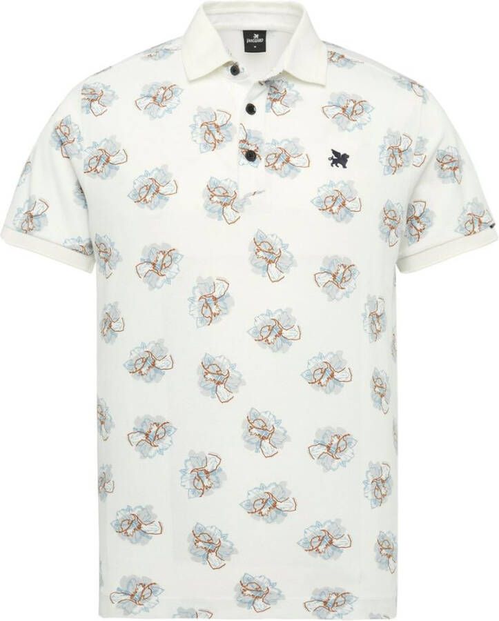 Vanguard polo normale fit wit geprint