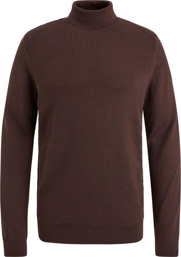 Vanguard Sweater Coltrui Structuur Bruin - Foto 4