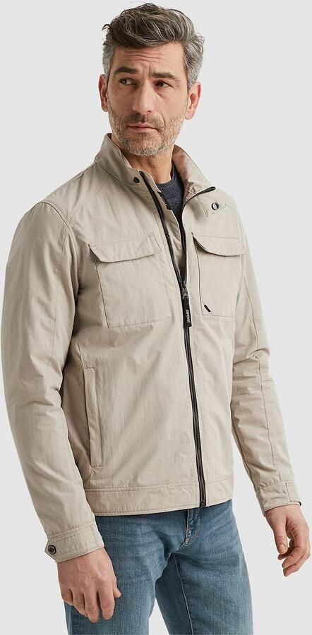 VANGUARD Heren Jassen Short Jacket Mech Cotton Racechase Beige - Foto 4