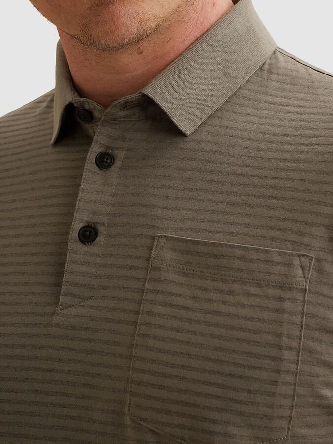 Vanguard Jersey Poloshirt Streep Taupe - Foto 2