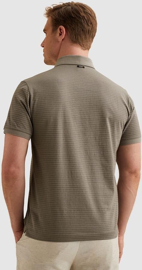 Vanguard Jersey Poloshirt Streep Taupe - Foto 3