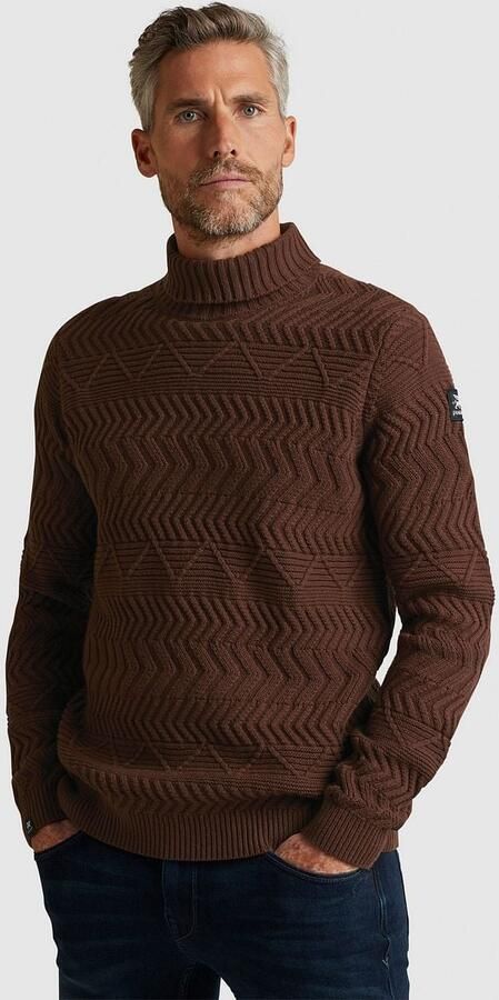 Vanguard Bruine Bedrukte Katoenen Coltrui Brown Heren - Foto 3