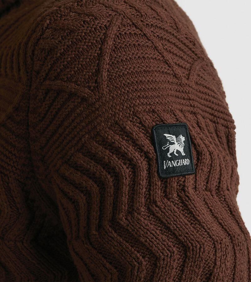 Vanguard Bruine Bedrukte Katoenen Coltrui Brown Heren - Foto 4