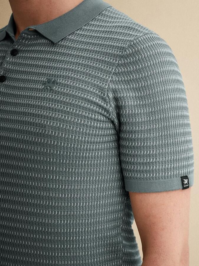 Vanguard T-shirt Knitted Poloshirt Arona Blauw - Foto 5