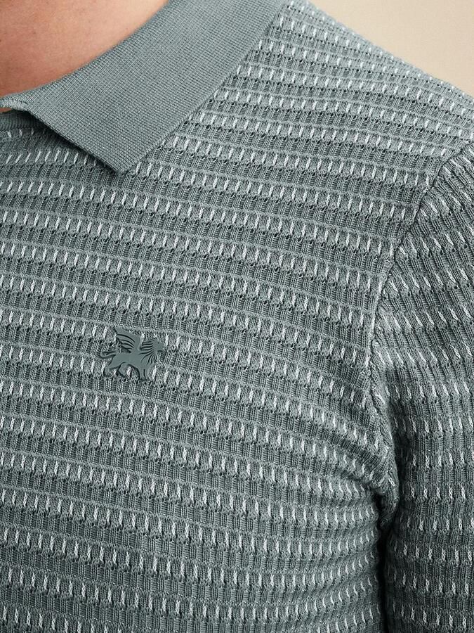 Vanguard T-shirt Knitted Poloshirt Arona Blauw - Foto 3
