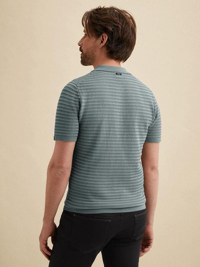 Vanguard T-shirt Knitted Poloshirt Arona Blauw - Foto 6