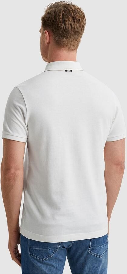 VANGUARD Heren Polo's & T-shirts Short Sleeve Polo Pique Waffle Structure Ecru - Foto 4