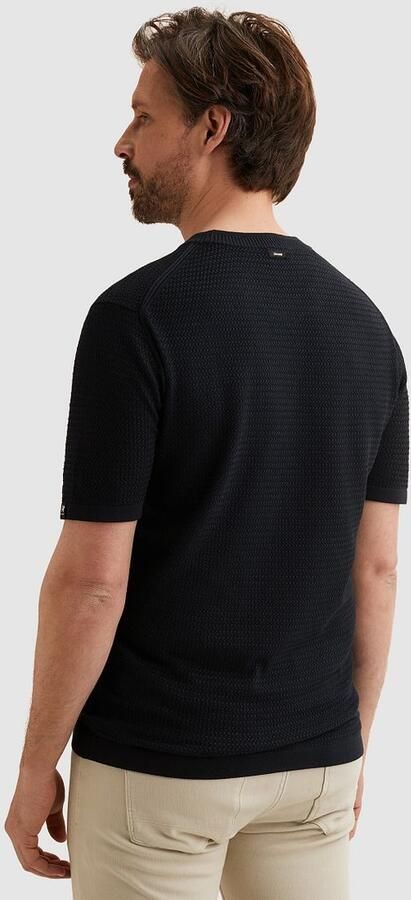 Vanguard Knitted T-Shirt Navy - Foto 4