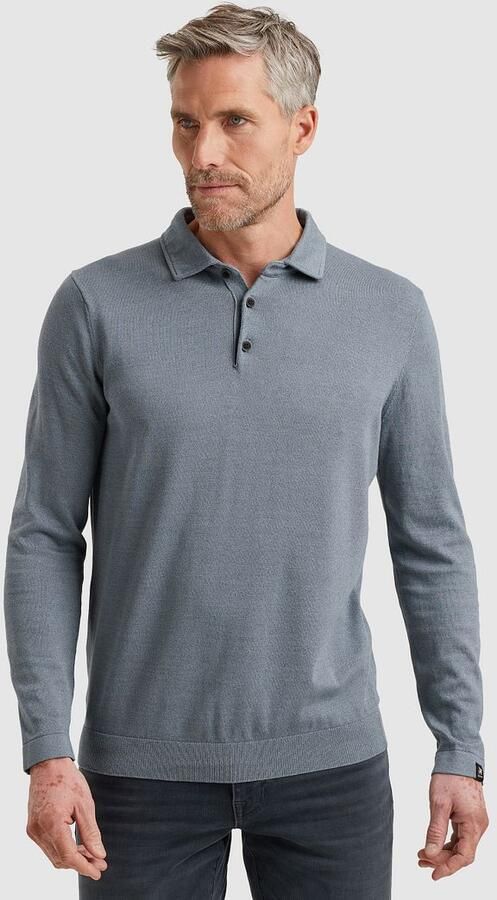 Vanguard Longsleeve Poloshirt Blauw - Foto 4