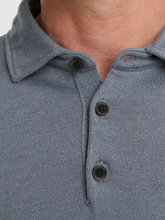 Vanguard Longsleeve Poloshirt Blauw - Foto 2