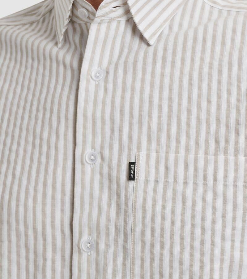 Vanguard Overhemd Lange Mouw Overhemd Dobby Streep Beige - Foto 4