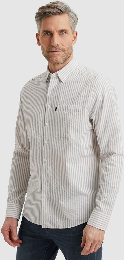 Vanguard Overhemd Lange Mouw Overhemd Dobby Streep Beige - Foto 7