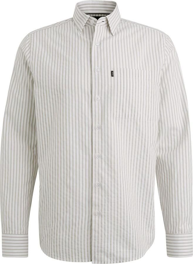 Vanguard Overhemd Lange Mouw Overhemd Dobby Streep Beige - Foto 4