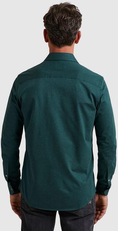 Vanguard regular fit strijkvrij overhemd met logo donkergroen - Foto 4