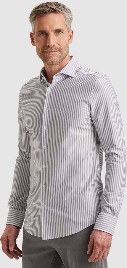 Vanguard Overhemd Elevated Knit Streep Blauw - Foto 5
