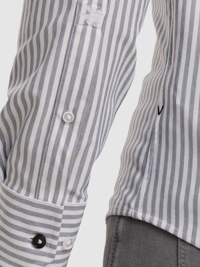 Vanguard Overhemd Elevated Knit Streep Blauw - Foto 3