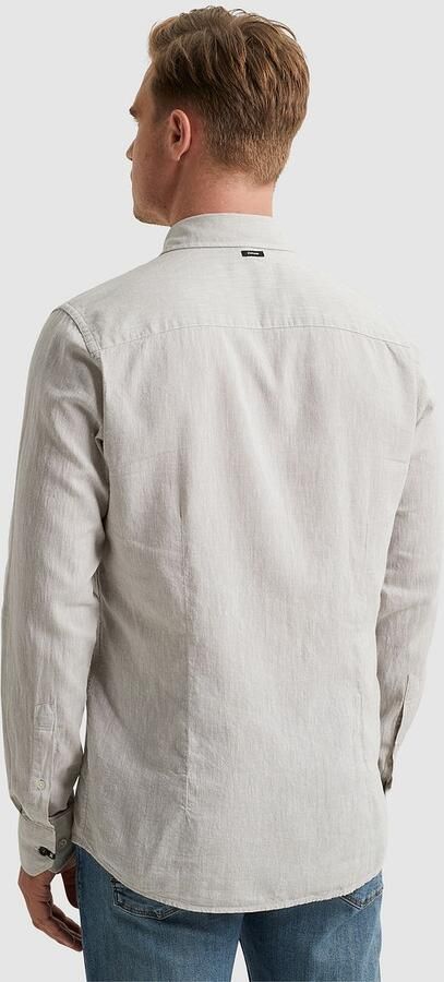 Vanguard Overhemd Lange Mouw Overhemd Linnen Beige - Foto 4