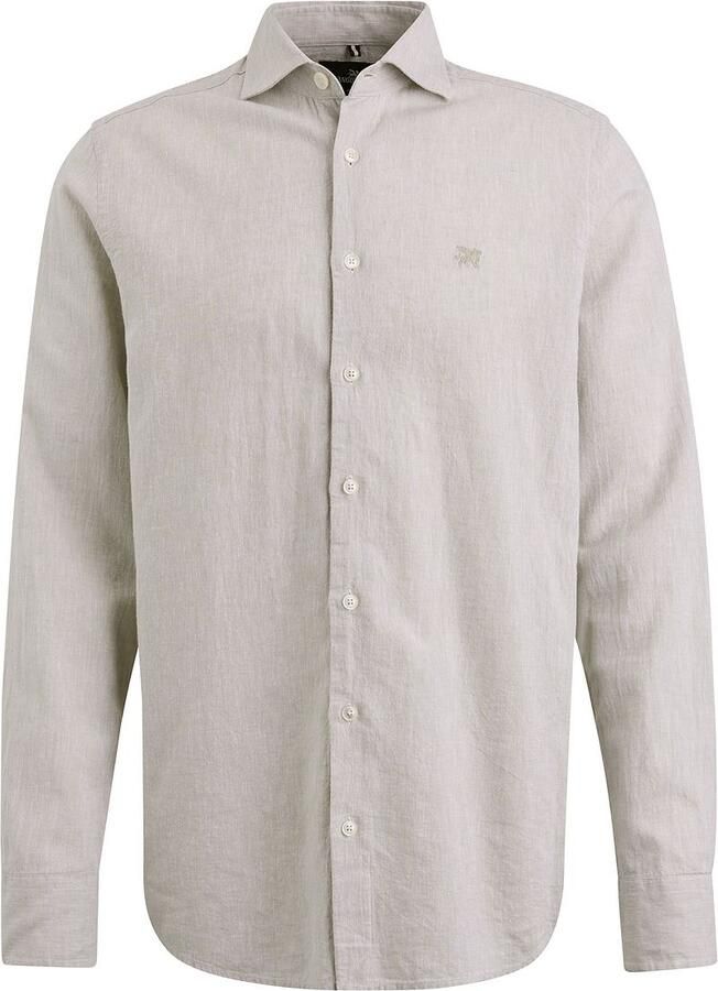 Vanguard Overhemd Lange Mouw Overhemd Linnen Beige