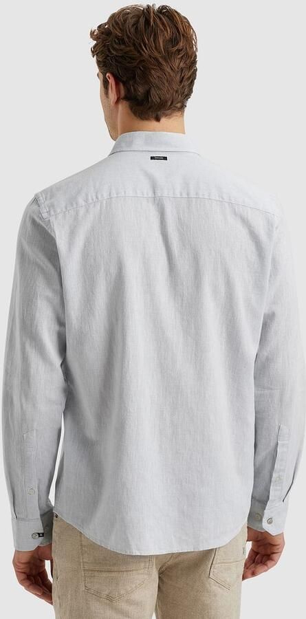 Vanguard Overhemd Lange Mouw Overhemd Linnen Blend Lichtblauw - Foto 4