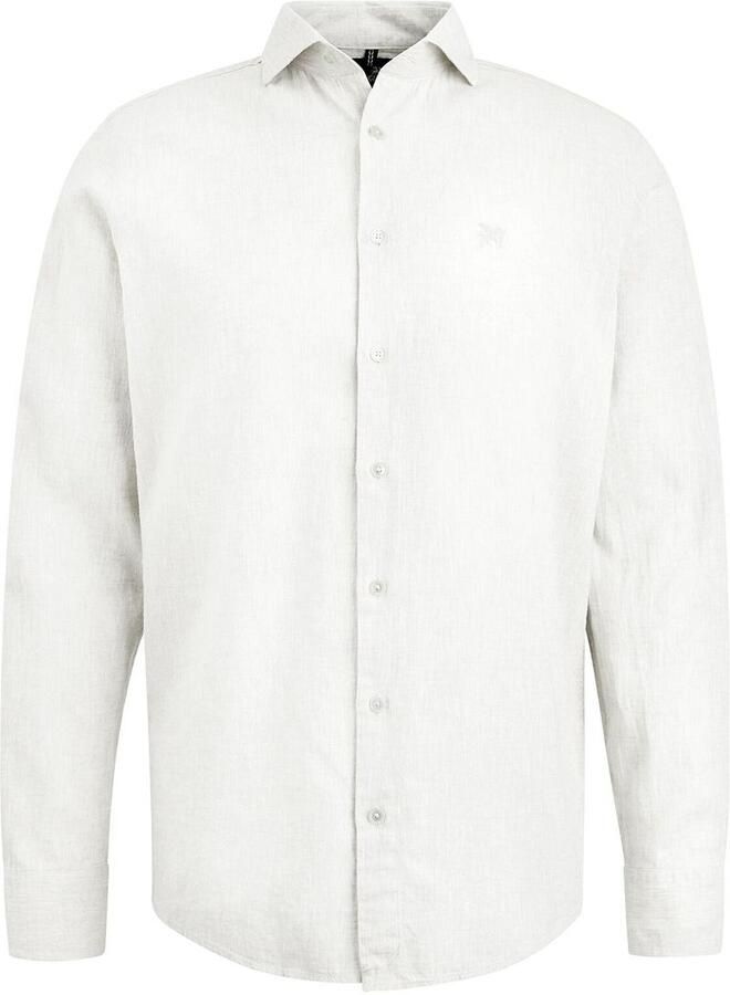 Vanguard Witte Casual Overhemd Long Sleeve Shirt Linen Cotton Blend - Foto 5
