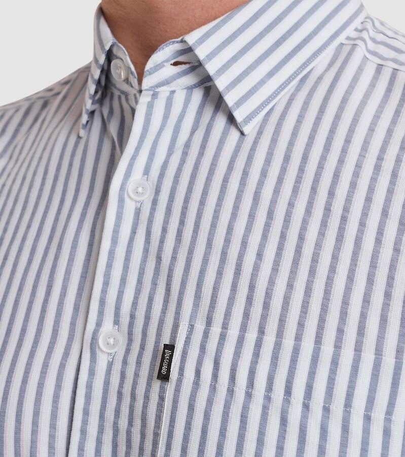 Vanguard Overhemd Lange Mouw Overhemd Streep Lichtblauw - Foto 4