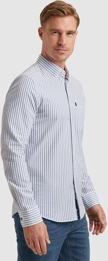 Vanguard Overhemd Lange Mouw Overhemd Streep Lichtblauw - Foto 7