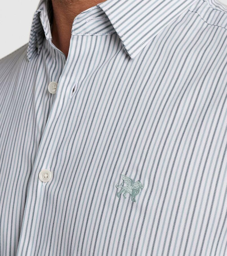 Vanguard Overhemd Lange Mouw Overhemd Strepen Lichtblauw