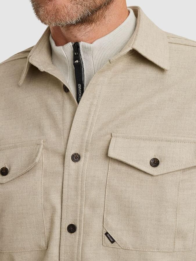 Vanguard Overshirt Brushed Greige - Foto 2