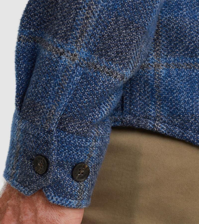 Vanguard Sweater Overshirt Brushed Ruit Blauw - Foto 4