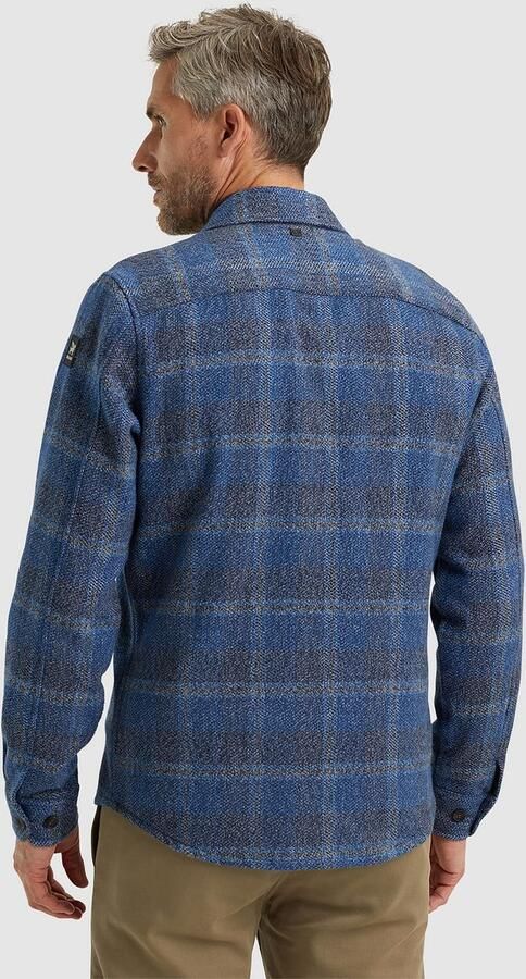 Vanguard Sweater Overshirt Brushed Ruit Blauw - Foto 2