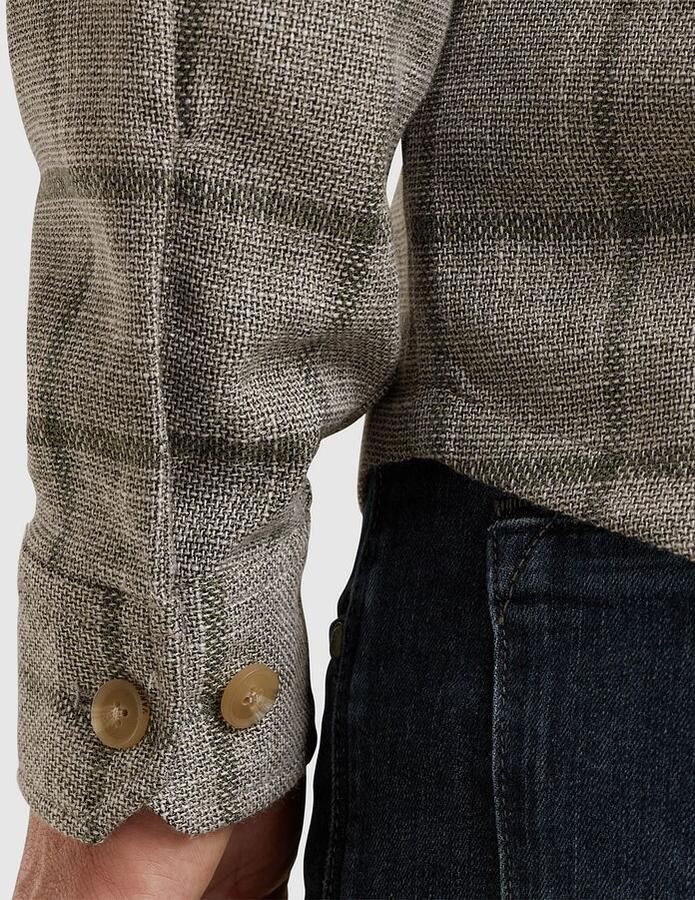 Vanguard Fleece Jack Overshirt Ruiten Taupe - Foto 4