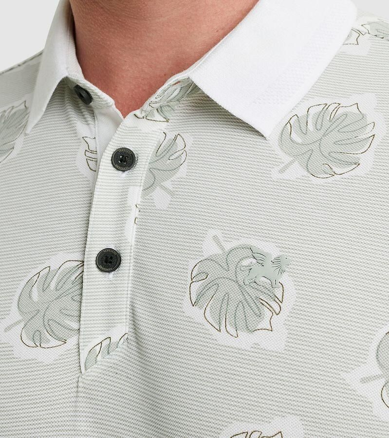 Vanguard T-shirt Piqué Polo Print Lichtgroen