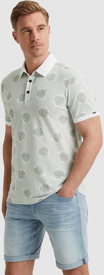 Vanguard T-shirt Piqué Polo Print Lichtgroen - Foto 4