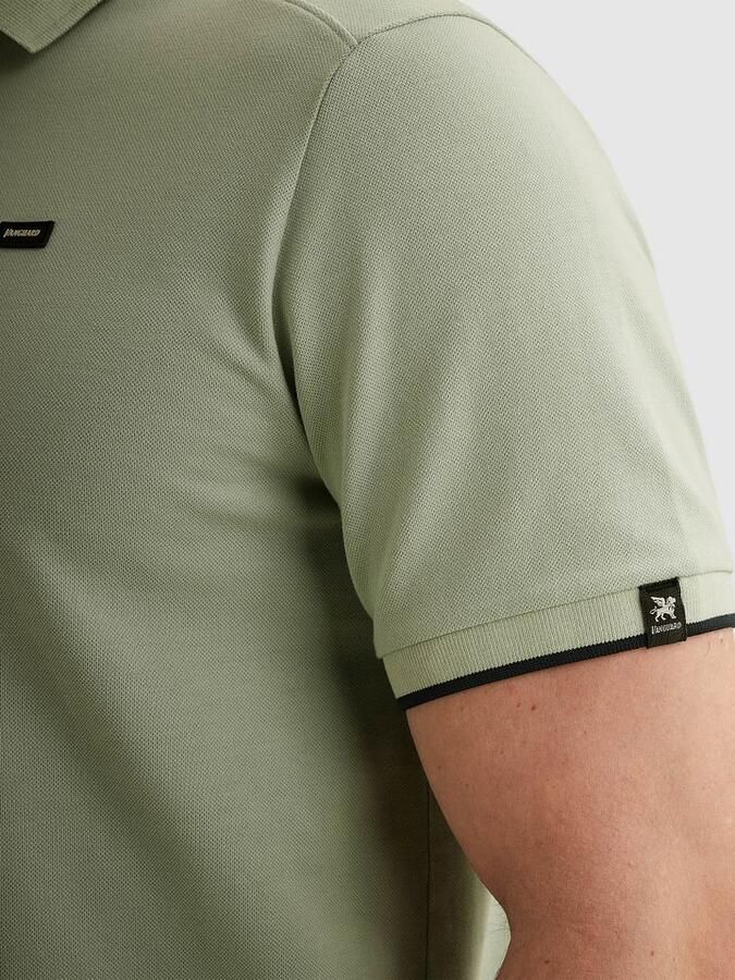 Vanguard Polo Shirt Korte Mouw Piqué Poloshirt Aqua Gray - Foto 4