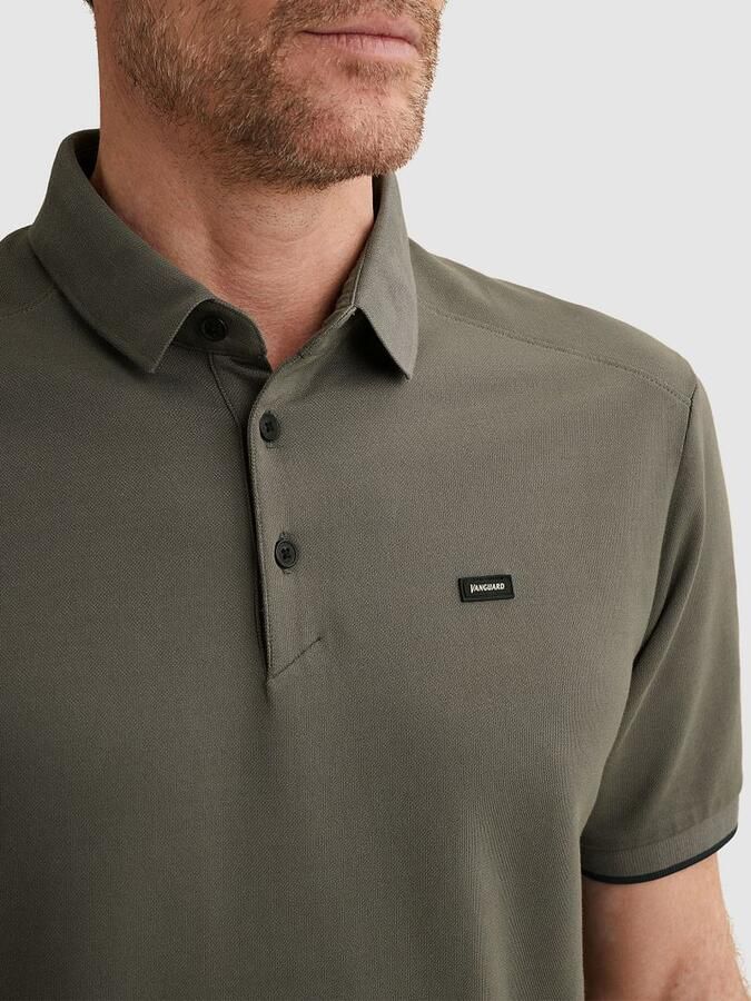 Vanguard Polo Shirt Korte Mouw Piqué Poloshirt Pewter - Foto 4