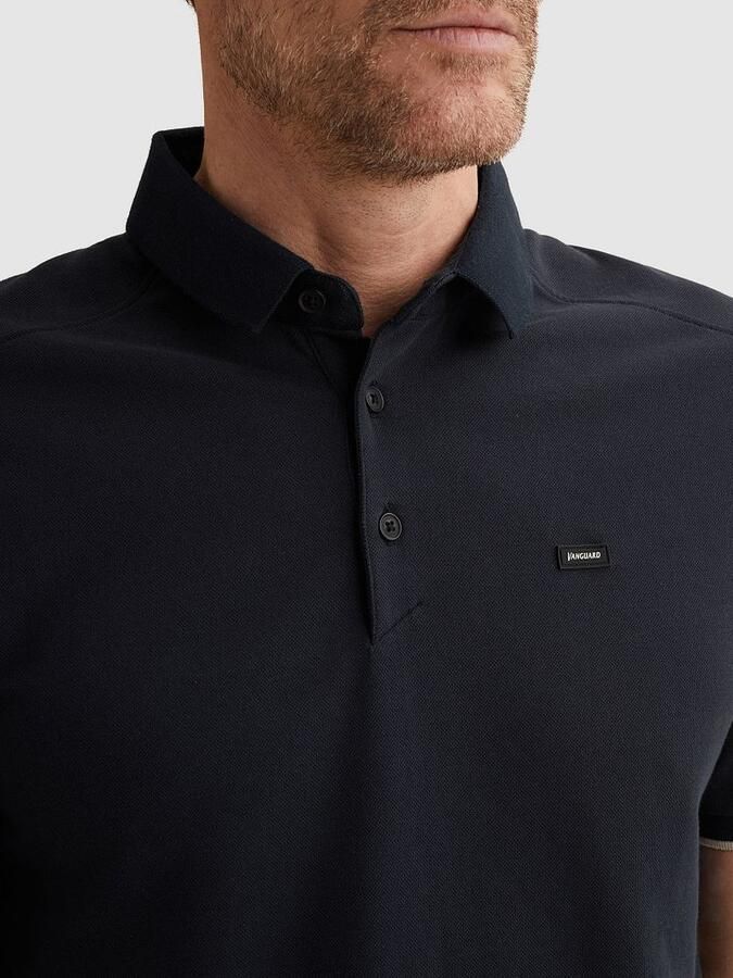 Vanguard Polo Shirt Korte Mouw Piqué Poloshirt Sky Captain - Foto 3