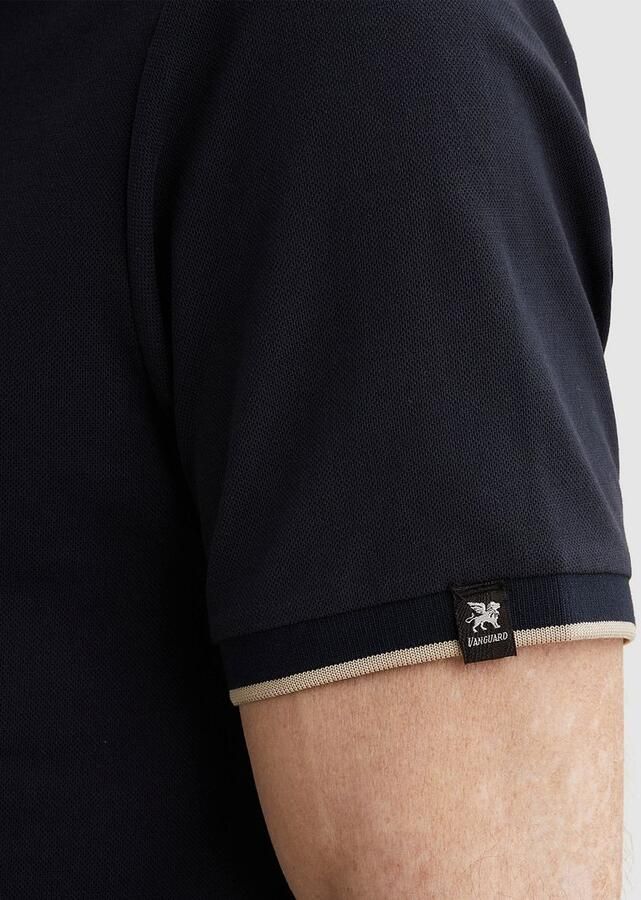 Vanguard Polo Shirt Korte Mouw Piqué Poloshirt Sky Captain - Foto 4