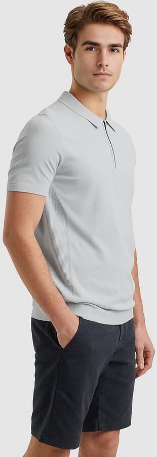 Vanguard Poloshirt Half-Zip Lichtblauw - Foto 5