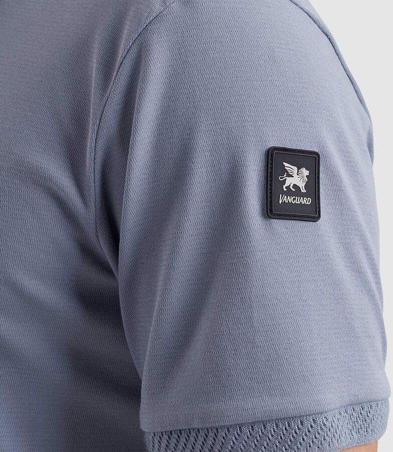 Vanguard Korte Mouw Polo Interloc Stijl Blue Heren - Foto 5