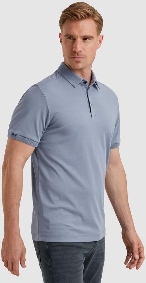 Vanguard Korte Mouw Polo Interloc Stijl Blue Heren - Foto 4