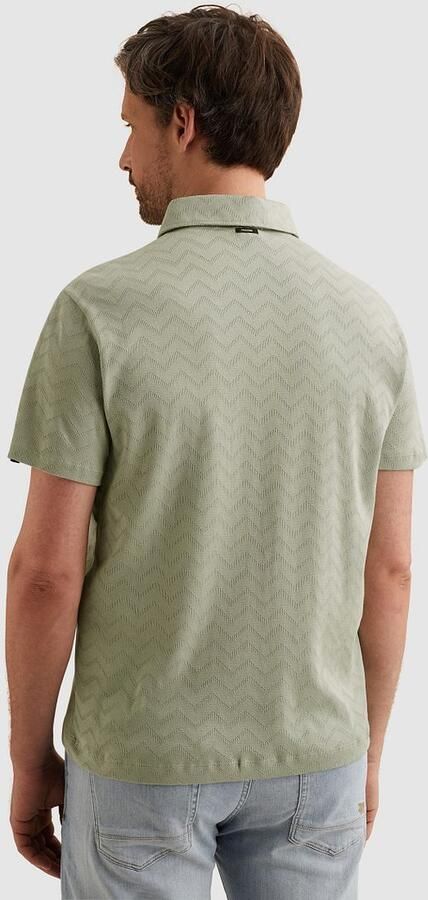 Vanguard Polo Shirt Korte Mouw Poloshirt Jacquard Jersey Groen - Foto 5