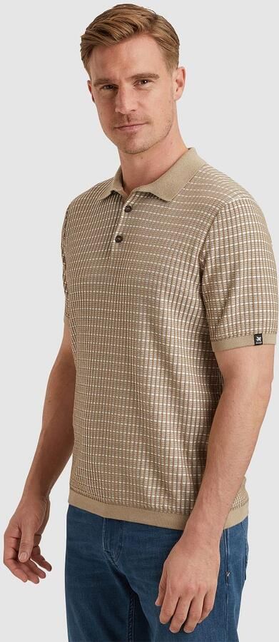 Vanguard Korte mouw katoen modal polo Beige Heren - Foto 4